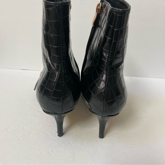 Onlymaker Pointed Toe Stone Pattern Kitten Heel Single Strap Booties EU 42/US 11 - Picture 13 of 16